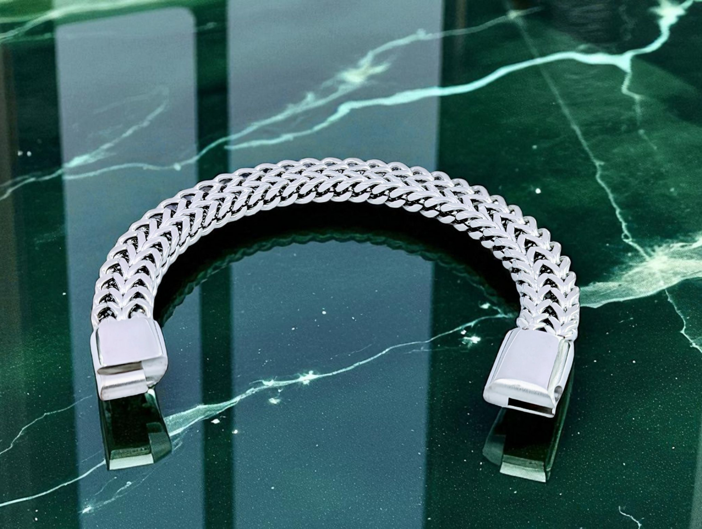Silver Vortex Bracelet with Magnet Lock