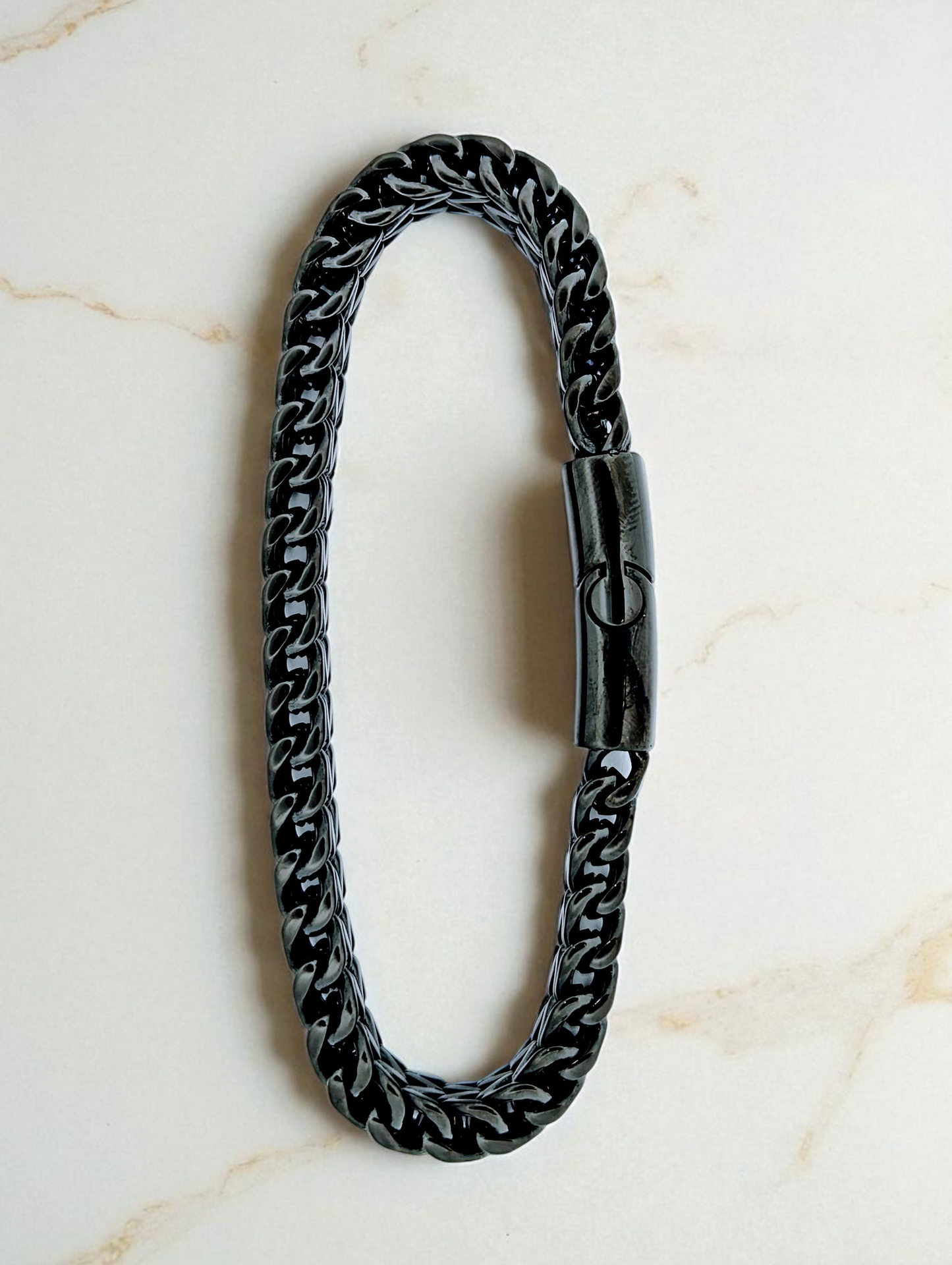 Black Vortex Bracelet with Magnet Lock