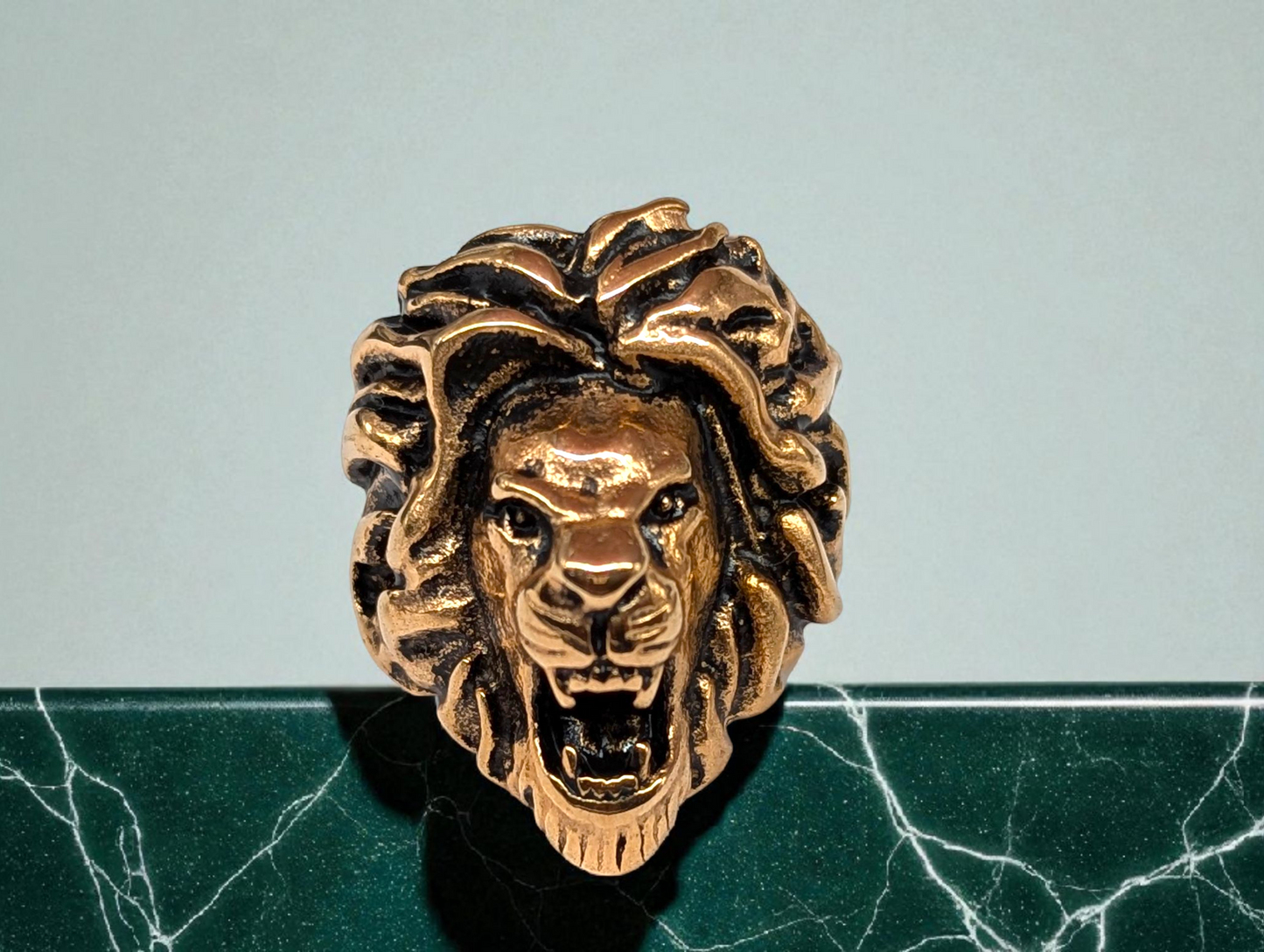 Ferocious Lion Head Ring