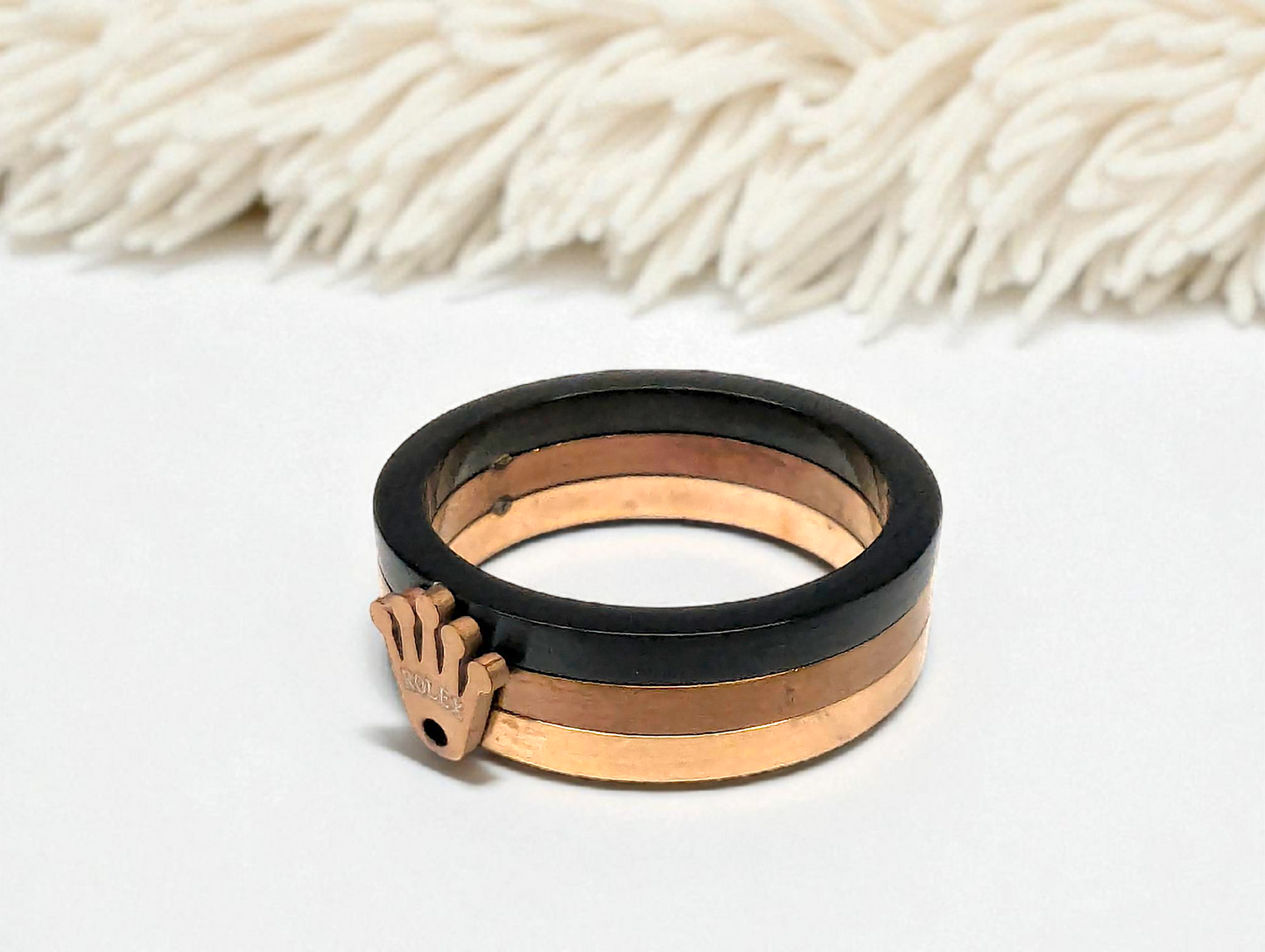 Royal Crown Triple-Tone Band Ring
