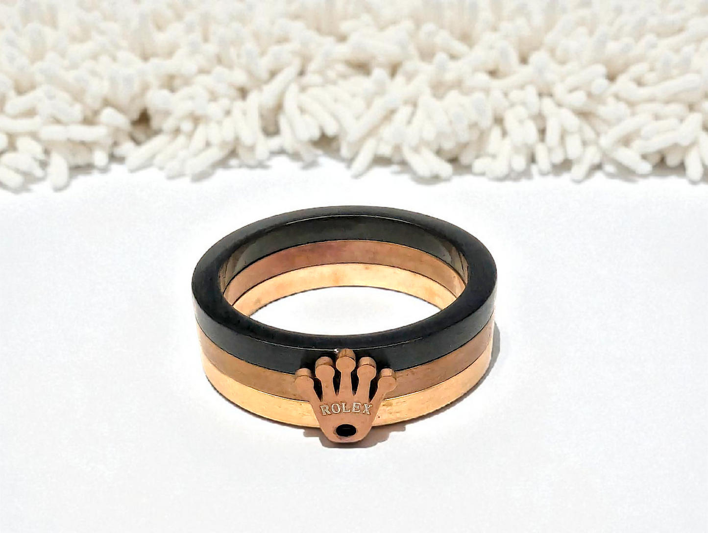 Royal Crown Triple-Tone Band Ring