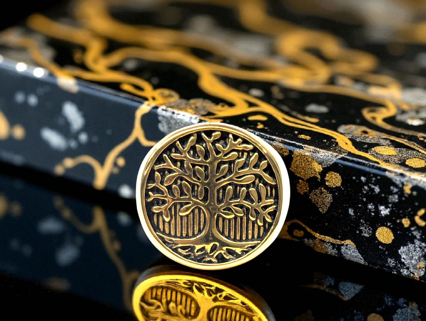 Tree of Life Gold Ring – Symbol of Strength & Connection