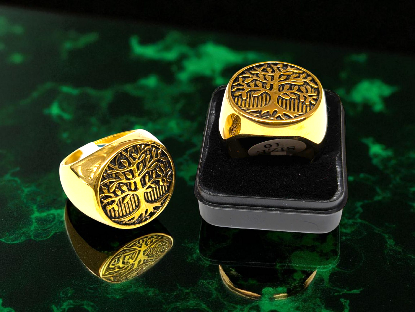 Tree of Life Gold Ring – Symbol of Strength & Connection