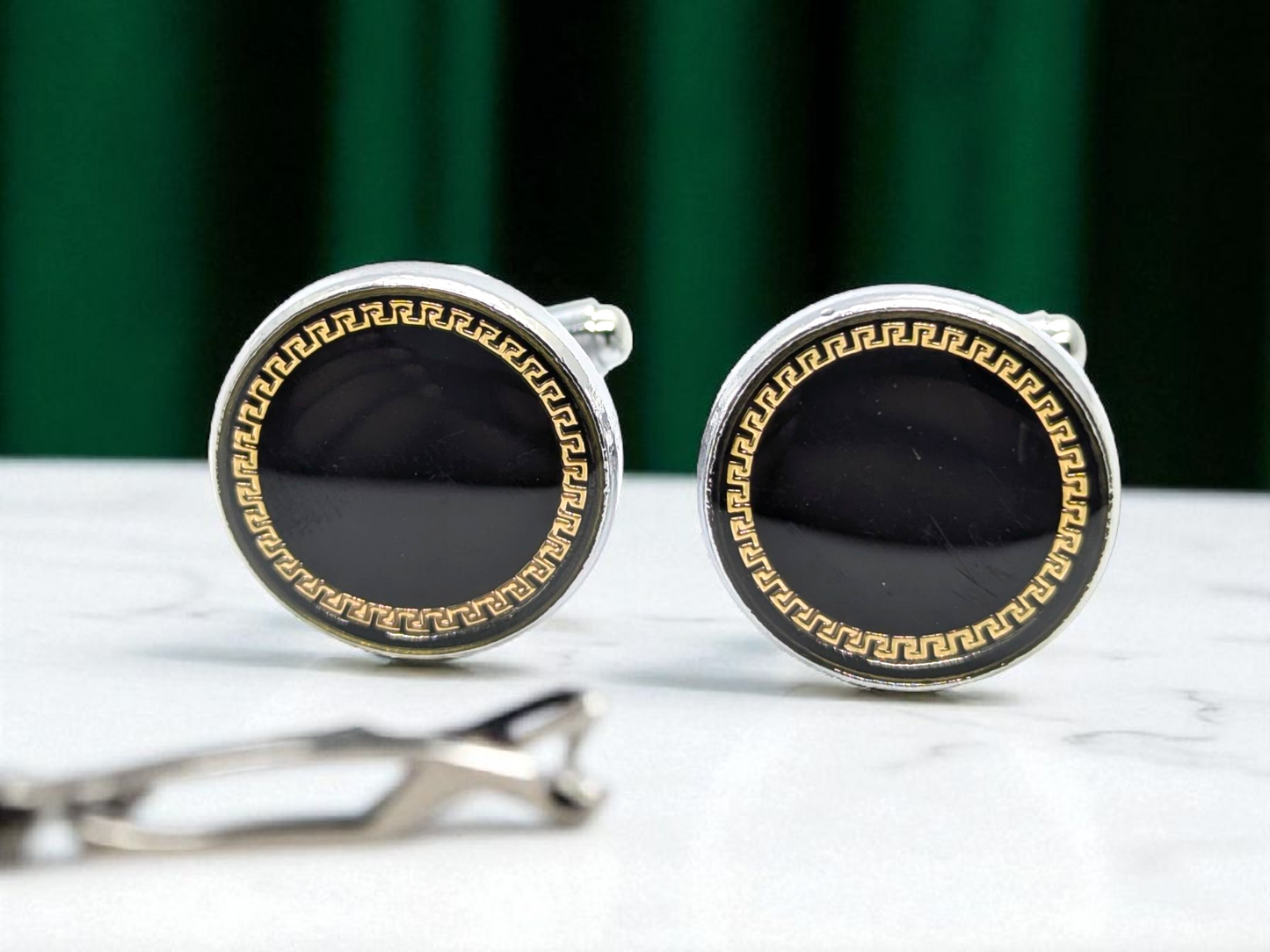 Elegant Cufflink & Tiepin Set