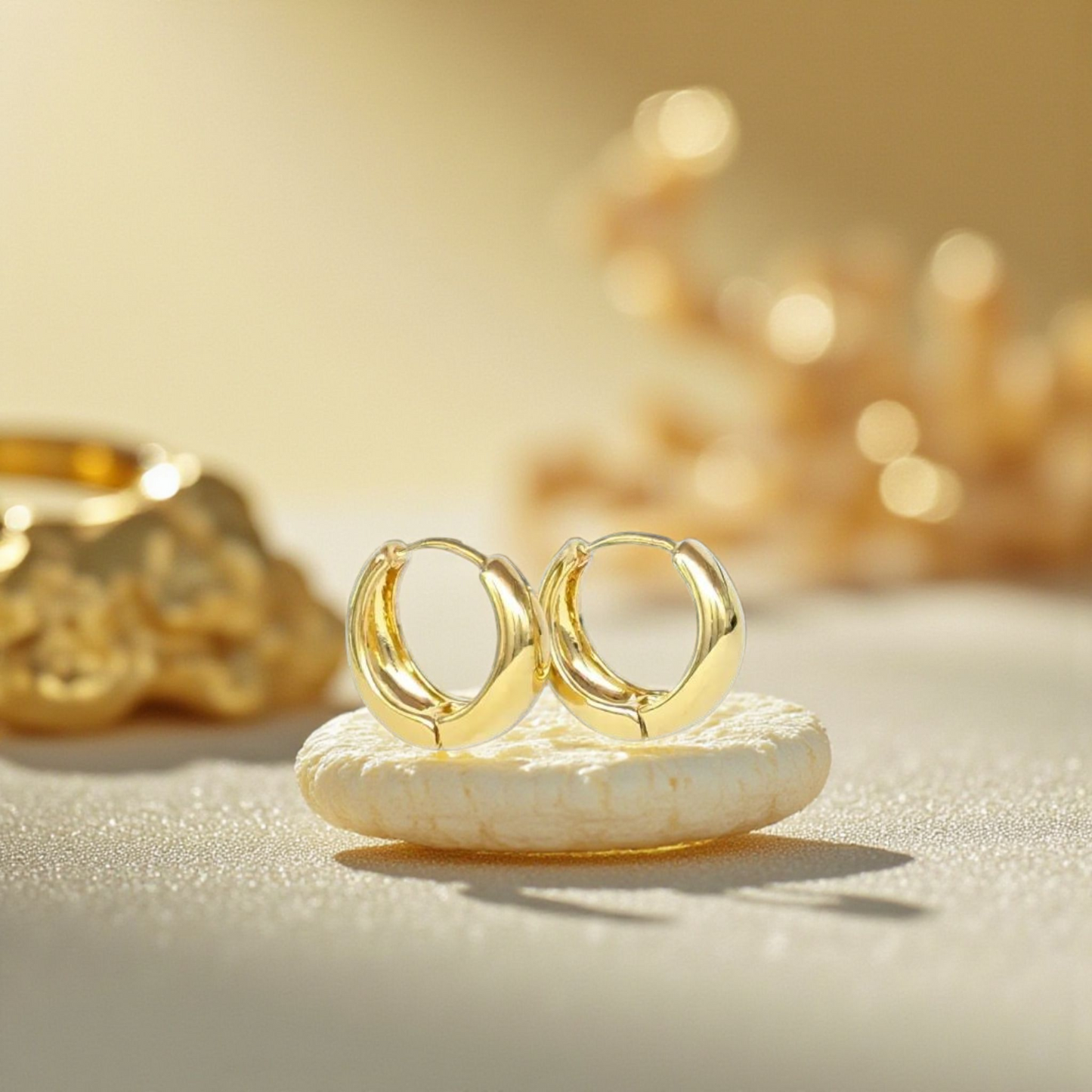Men’s Bell shaped Hoop Earrings