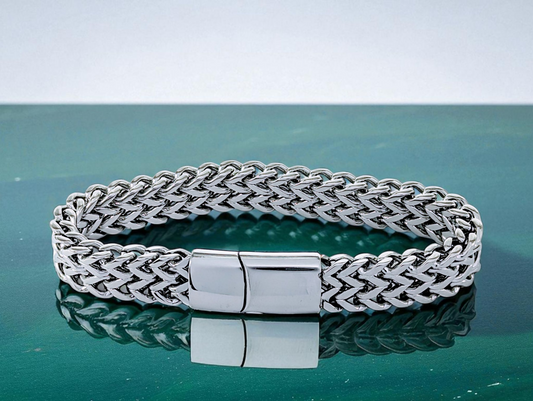 Silver Vortex Bracelet with Magnet Lock