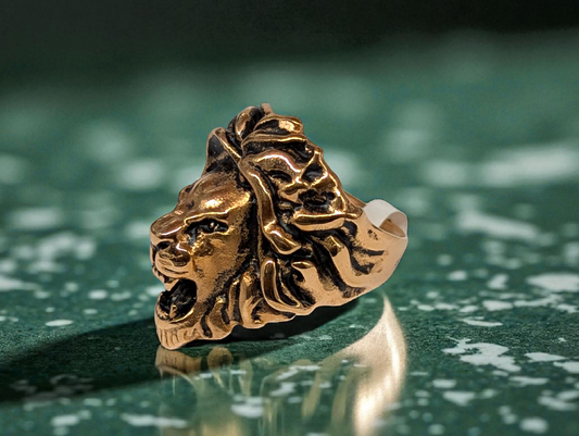 Ferocious Lion Head Ring