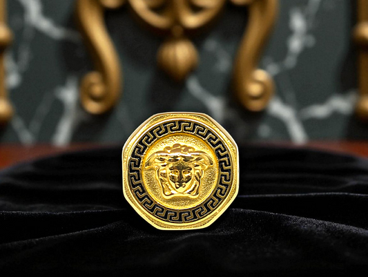 Regal Medusa Gold Ring