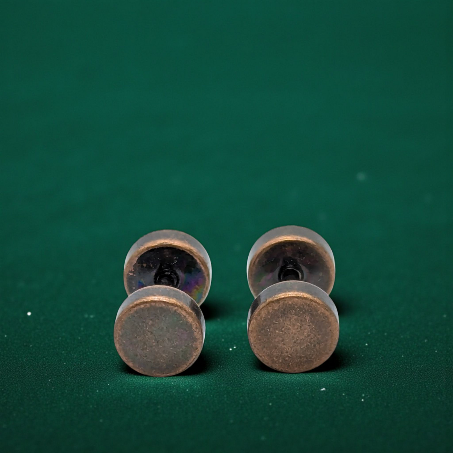 Men’s Textured Round Stud Earrings