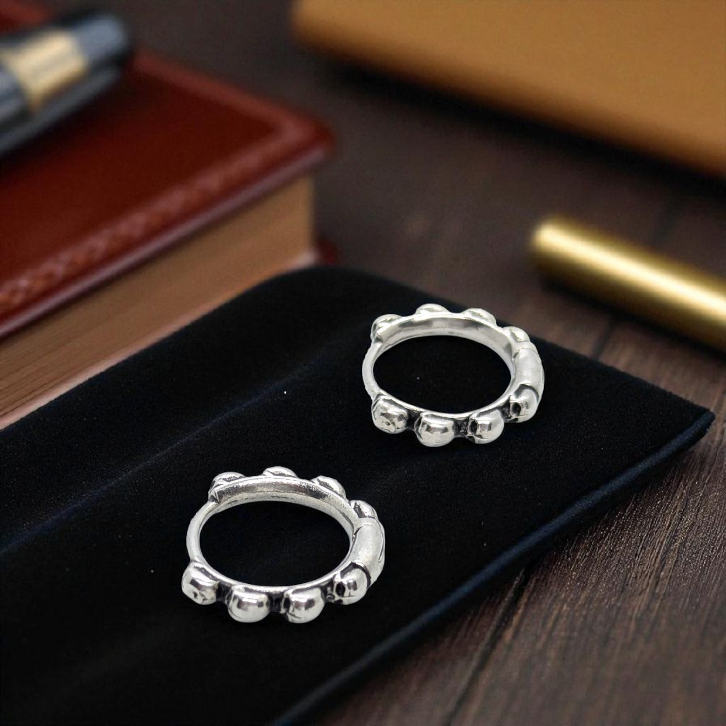 Oxidized Skull Earrings for Men – Bold, Gothic, and Unapologetically You