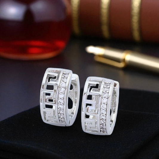Men’s Silver Hoop Earrings – Bold Design with Urban Edge