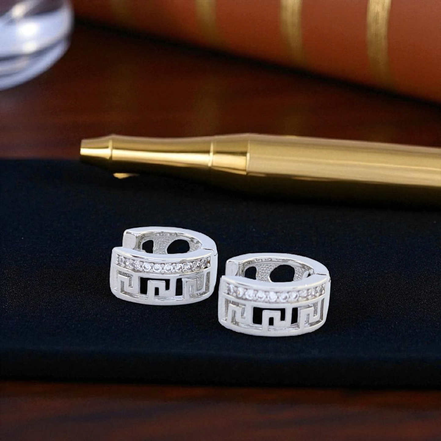 Men’s Silver Hoop Earrings – Bold Design with Urban Edge