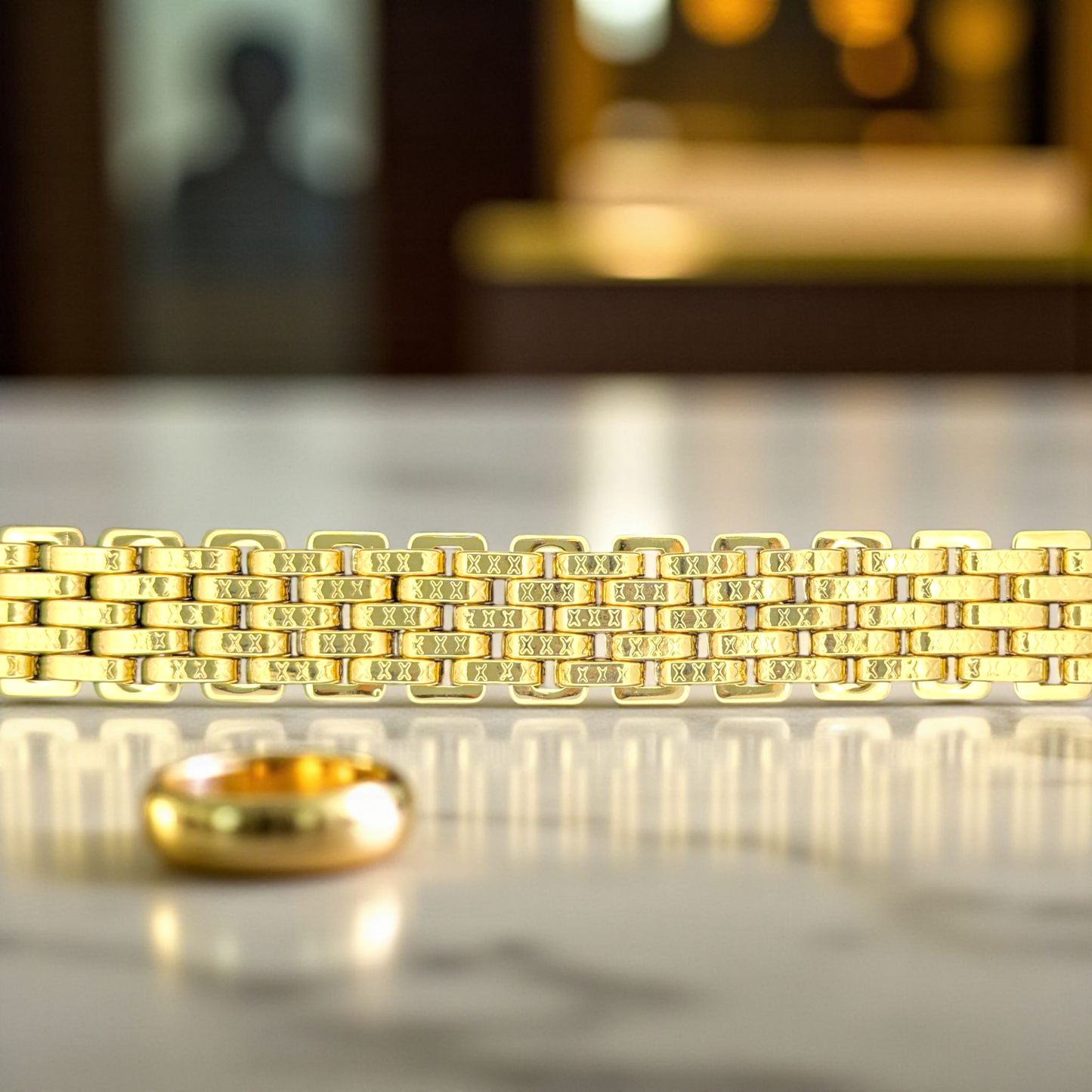 Titan Link Gold Bracelet