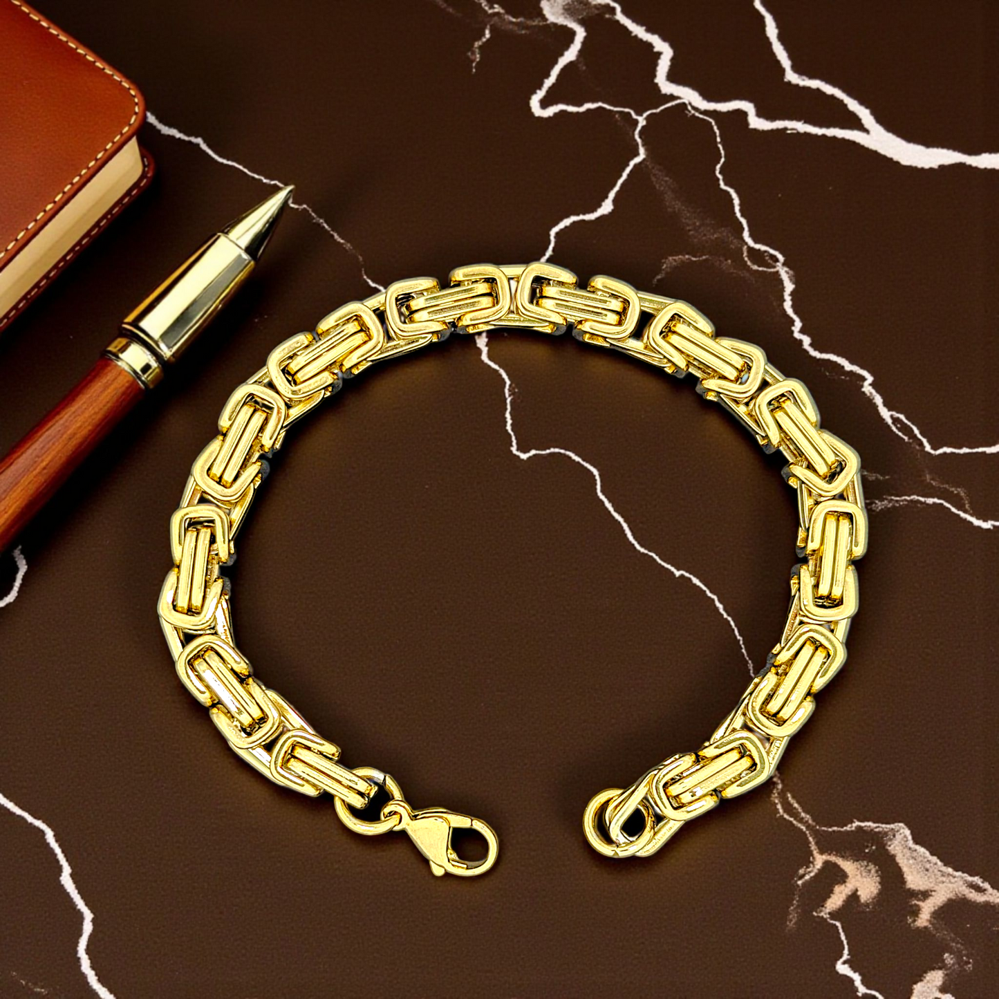 Gilded Flow link Bracelet