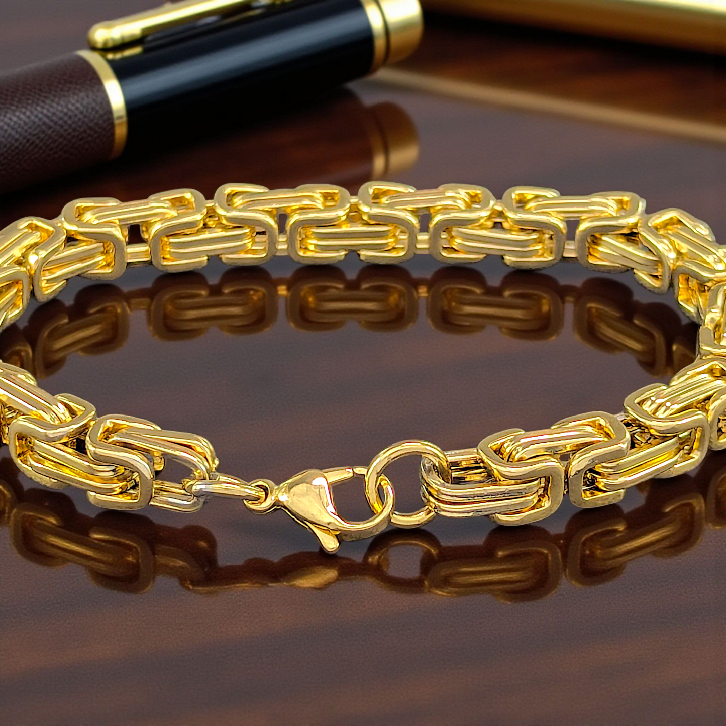 Gilded Flow link Bracelet