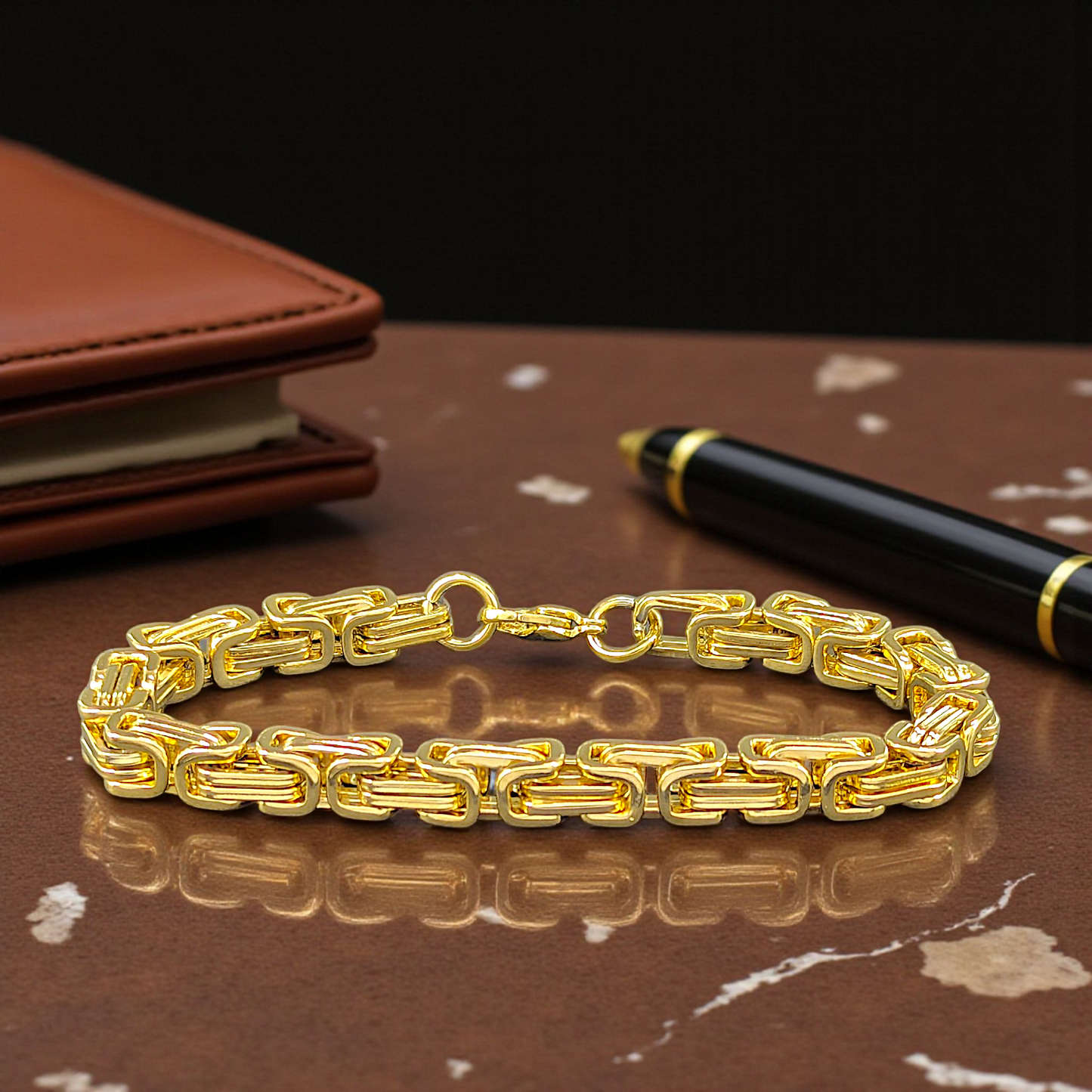 Gilded Flow link Bracelet