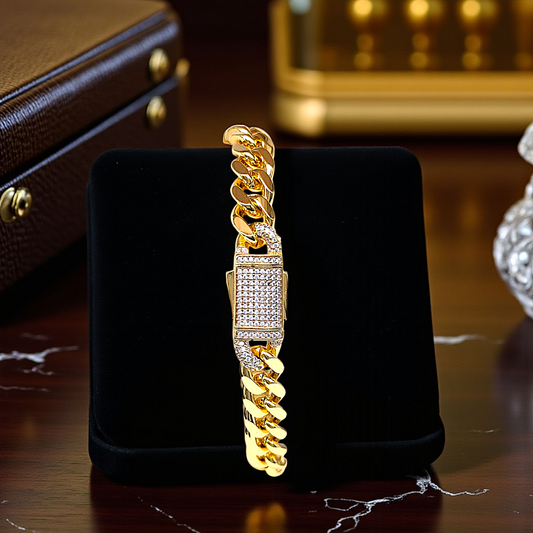 Premium Gold Cuban Link Bracelet – 10mm