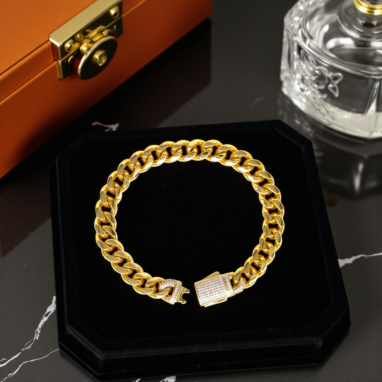 Premium Gold Cuban Link Bracelet – 10mm