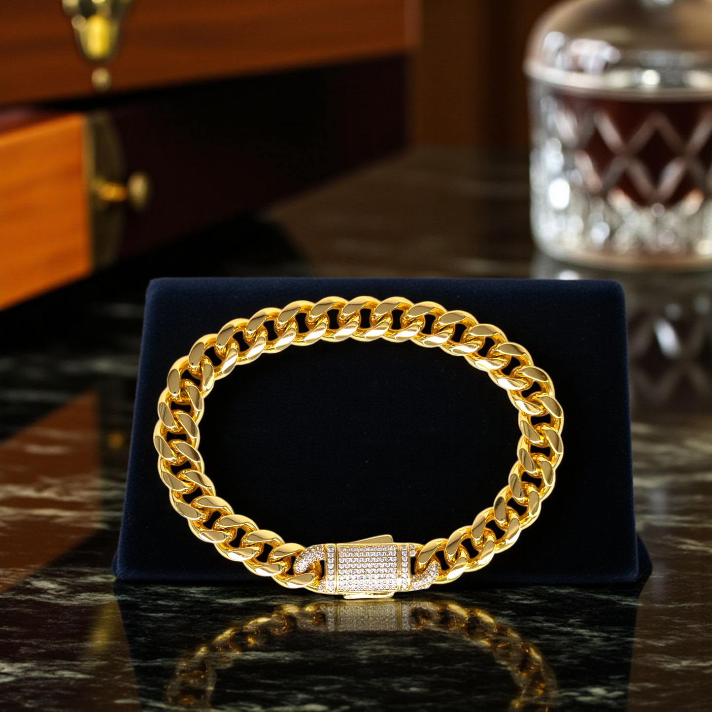 Premium Gold Cuban Link Bracelet – 10mm