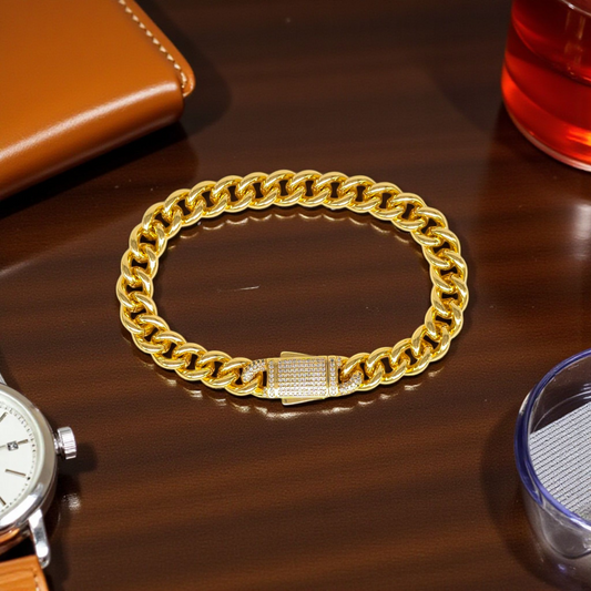 Premium Gold Cuban Link Bracelet – 10mm