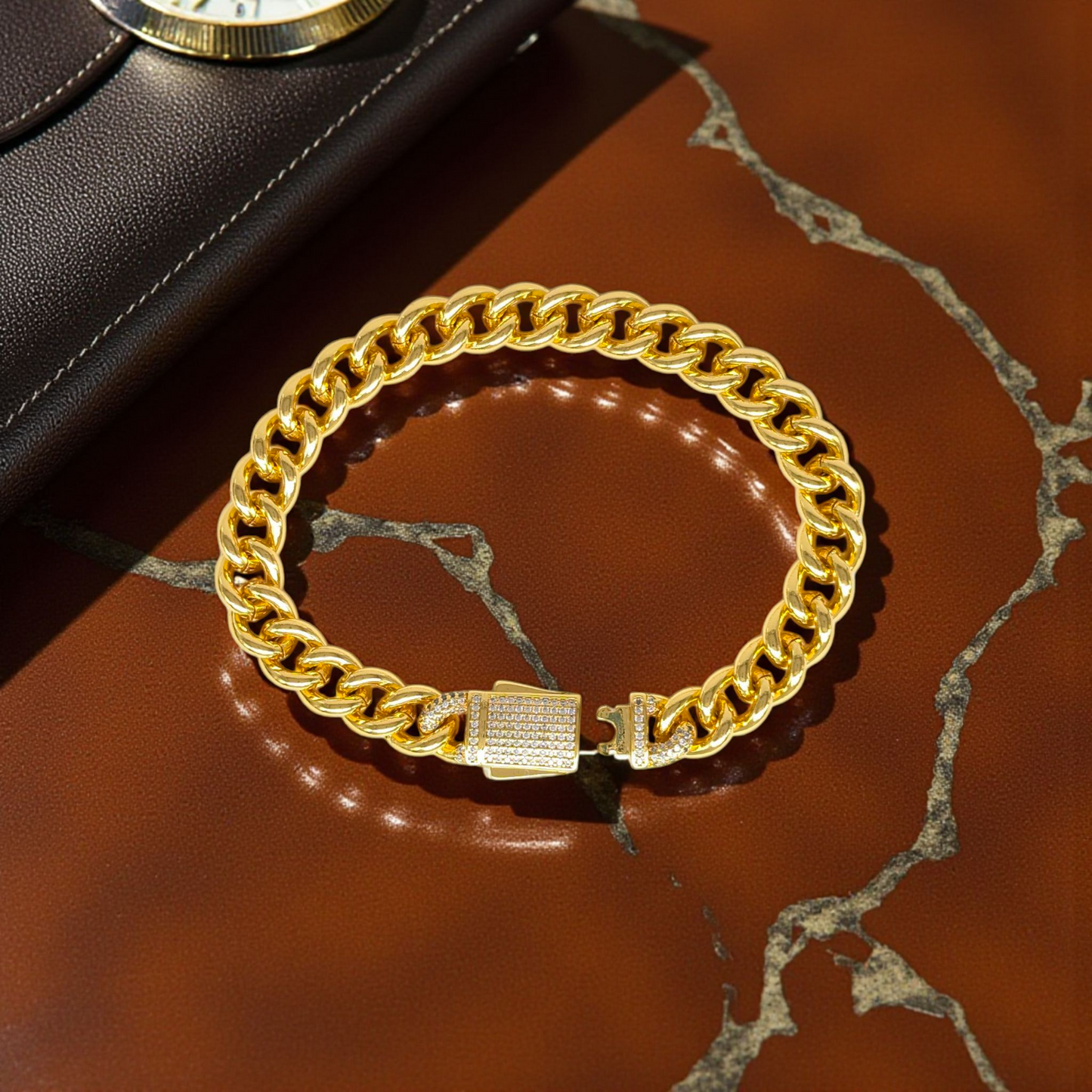Premium Gold Cuban Link Bracelet – 10mm